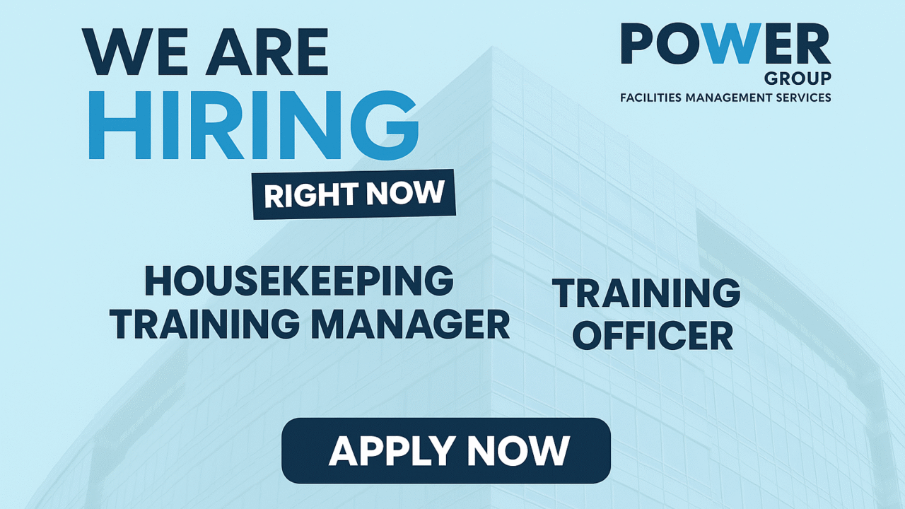 Power Group Dubai Housekeeping Training Manager and Training Officer Jobs 2025