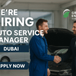 Green Energy Car Care hiring Auto Service Manager in Dubai